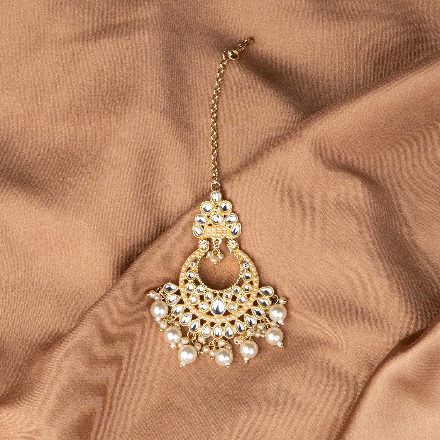 Ziya Pearl Kundan Maangtika - Image 2